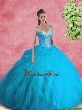 2016 Beautiful Ball Gown Sweetheart Beaded Sweet 16 Dresses SJQDDT104002FOR