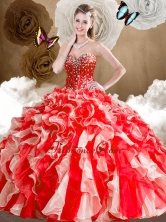 2016 Simple Sweetheart Multi Color Quinceanera Dresses with Ruffles SJQDDT486002FOR