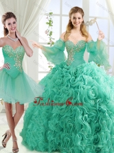Feminine Beaded Detachable Sweet 16 Dresses in Rolling FlowerSJQDDT565002AFOR