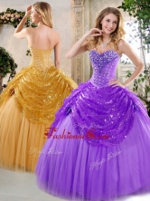 New Style Ball Gown Beading and Paillette Quinceanera Dresses for Fall QDDTH1002A-4FOR 