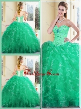 Simple Sweetheart Ball Gown Quinceanera Dresses with Ruffles SJQDDT385002FOR