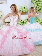 Simple Sweetheart Quinceanera Dresses with Beading and Pick Ups SJQDDT354002FOR