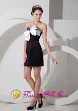 Black Column Mini-length Sweetheart Strapless Satin Beading Prom Dress For Spring In Guanica Puerto Rico Wholesale  Style AFE080805FOR