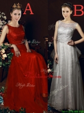 Exclusive See Through Belted Brush Train Dama Dress in Tulle BMT0179FOR