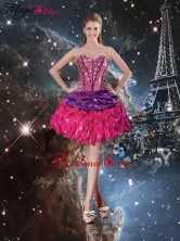 Fashionable Dama Dresses with Beading and Ruffled Layers for 2016 QDDTA97003FOR