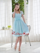 Hand Made Flowers Cap sleeves Dama Dress for 2015 BMT012BFOR