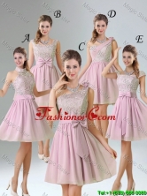 2016 Summer A Line Lace Dama Dresses with Hand Made Flower BMT010-4FOR
