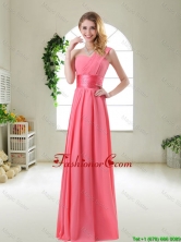 Cheap Watermelon Red Dama Dresses with One Shoulder BMT055CFOR