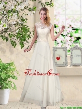 Classical Scoop Appliques Dama Dresses in Champagne  BMT060CFOR