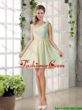 Custom Made A Line One Shoulder Lace Dama Dresses BMT010D-5FOR