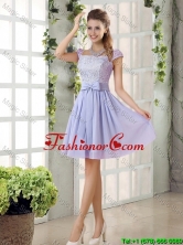 Custom Made A Line Square Bowknot Dama Dresses for 2016 BMT010E-1FOR