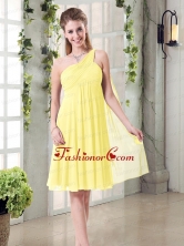 Lovely Inexpensive One Shoulder Dama Dress with Scarf BMT007CFOR