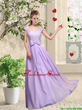 New Style Laced and Bowknot Dama Dresses with Square BMT046AFOR