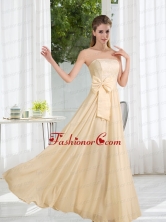 Strapless Empire Bowknot Lace Dama Dress for 2015 BMT016FFOR