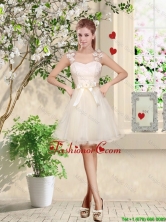 Suitable Straps Appliques and Belt Dama Dresses with Lace Up BMT035BFOR