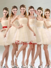 2015 Perfect A Line Organza Prom Dress with Mini Length BMT019FOR