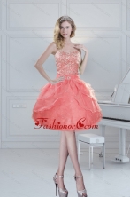 2015 Pretty Puffy Sweetheart Watermelon Prom Dresses with Beading XFNAOA27TZBFOR