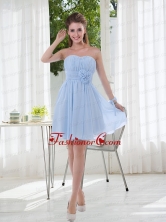 2015 Sweetheart Prom Dress with Ruching and Hand Made Flowers BMT012FFOR