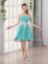 Perfect Belt Ruching Sweetheart A Line Prom Dress for 2015 BMT002CFOR