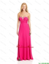 Pretty Empire Sweetheart Prom Dresses with Brush Train in Hot Pink DBEE108FOR