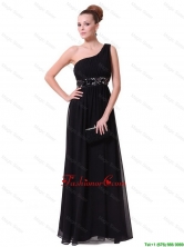 Pretty One Shoulder Sequined Prom Dresses in Black DBEE031FOR
