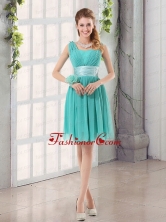 Straps Ruching Sweetheart A Line 2015 Elegant Prom Dress BMT002DFOR 
