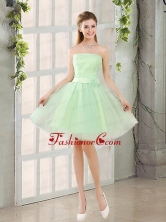 The Most Popular Strapless A Line Prom Dress with Lace Up BMT014AFOR