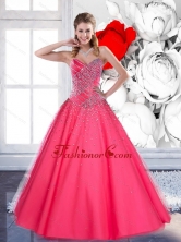 2015 The Most Popular Sweetheart Quinceanera Gown with Beading QDDTC20002FOR