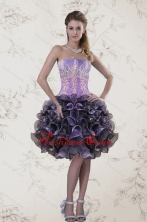 2015 Unique Multi Color Quinceanera Dresses with Beading and Ruffles XFNAO5744FOR