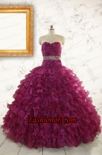 Brand New Style Quinceanera Gown with Beading and Ruffles FNAO049FOR