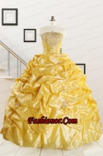 Most Popular Beading Quinceanera Dresses for 2015 FNAO008FOR
