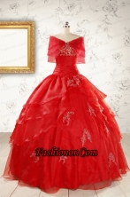 New Style Strapless Quinceanera Dresses with Appliques FNAO669AFOR