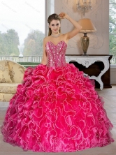 Perfect Sweetheart Ball Gown Quinceanera Dresses with Beading and Ruffles QDDTA34002FOR