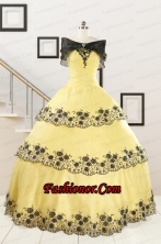 Pretty Ball Gown Appliques Quinceanera Dress for 2015 FNAO561AFOR