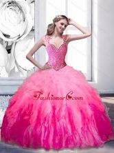 The Super Hot Beading and Ruffles 2015 Sweetheart Quinceanera Dresses in Multi Color SJQDDT15002FOR