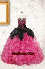 Trendy Multi Color Ball Gown Ruffled Quinceanera Dresses FNAOA16FOR