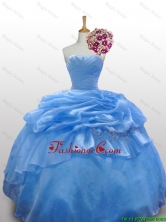 2016 Fall Elegant Strapless Quinceanera Dresses with Paillette and Ruffled Layers SWQD010-10FOR