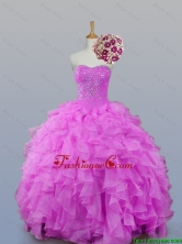 2016 Fall Elegant Sweetheart Beaded Quinceanera Dresses with Ruffles SWQD007-5FOR