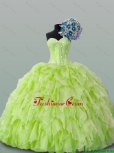 2016 Fall Elegant Sweetheart Beaded and Ruffles Dress for Quince SWQD015-9FOR