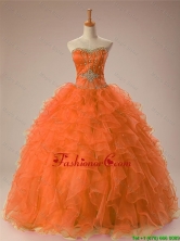 2016 Summer Perfect Sweetheart Beaded Quinceanera Dresses in Organza SWQD009-4FOR