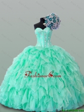 2016 Summer Perfect Sweetheart Quinceanera Dresses with Beading and Ruffles SWQD015-1FOR