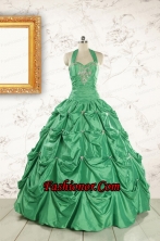 Discount Halter Top Sweet 16 Dresses with Appliques FNAO586FOR
