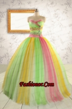 Elegant Sweet 16 Dresses in Multi Color for 2015  FNAO828FOR