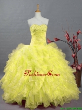 Elegant Sweetheart Quinceanera Dresses with Beading and Ruffles for 2015 Summer SWQD002-4FOR