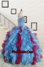 Fashionable Beading Quinceanera Dresses in Multi-color For 2015 FNAO706FOR