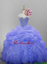 Luxurious 2016 Summer Sweetheart Quinceanera Dresses with Beading and Ruffled Layers SWQD014-11FOR