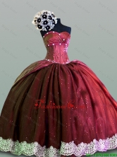 Luxurious Sweetheart Lace Quinceanera Gowns in Taffeta for 2015 Fall SWQD004-5FOR