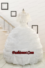 Pretty Strapless Beading Quinceanera Dresses for 2015 FNAO186BFOR