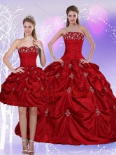 2015 Strapless Quinceanera Dress with Embroidery and Pick Ups QDZY230TZFOR