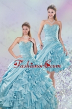 2015 Sweetheart Ball Gown Quinceanera Dresses with Beading and Ruffled Layers XFNAO158TZFOR